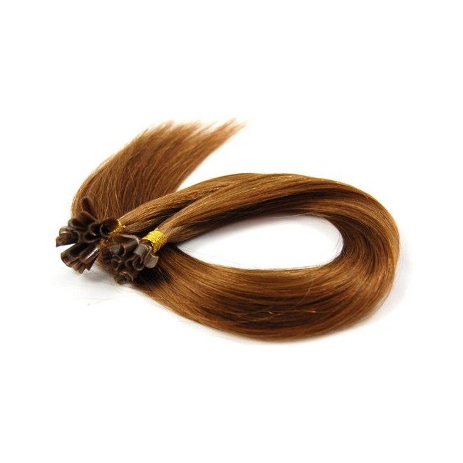 Extension lisse à la Kératine 50cm Couleur 8  Grade 4 (paquet de 50)