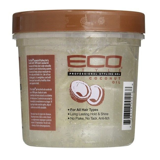 Eco Style Gel de coiffage à l'huile de Coco