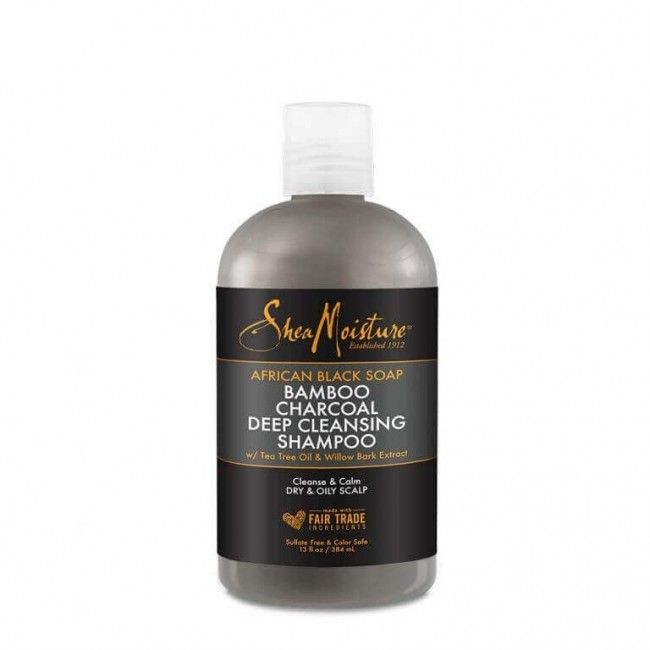 Shea Moisture - African Black Soap Bamboo Charcoal Deep - Cleansing Shampoo