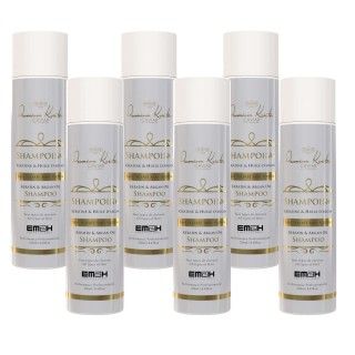 Pack de 6 shampoing sans sulfate premium keratin caviar