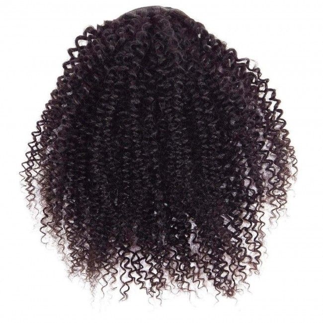 Postiche Kinky Curl 100% cheveux humain