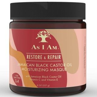 As I Am - Restore and Repair -Jamaican Black Castor Oil Moisturizing Masque