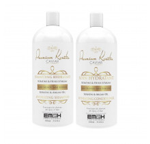 Premium Keratin Caviar Hydration and Repair Kit with Keratin and Argan Oil - 2 x 1000ml