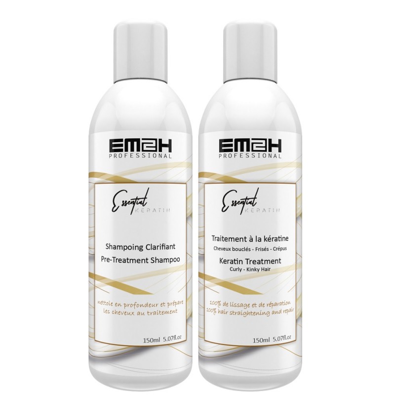 Essential Keratin kit de lissage brésilien cheveux crépus