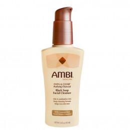 Ambi  - Even & Clear Purifying Charcoal Black Soap Facial Cleanser