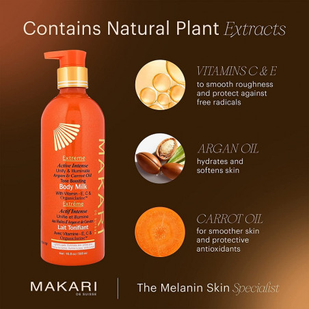 Makari Extreme Argan and Carrot Oil  - Tone Boosting Body Milk