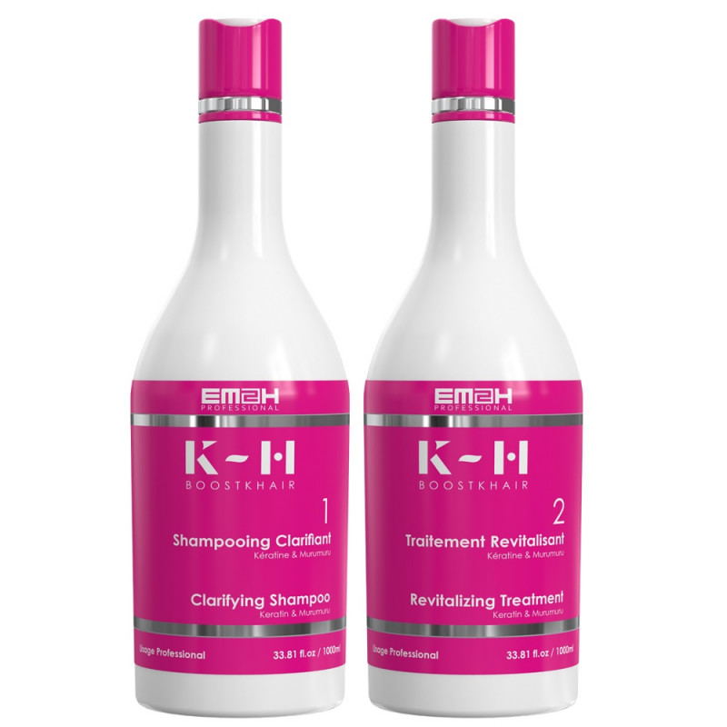 Boost K-Hair kit met Braziliaanse gladmakende verzorging of anti-ageing haarverzorging 1000ml