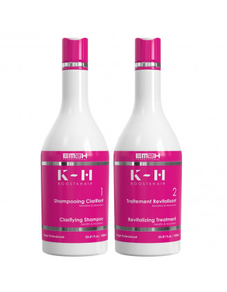 Boost K-Hair kit met Braziliaanse gladmakende verzorging of anti-ageing haarverzorging 1000ml
