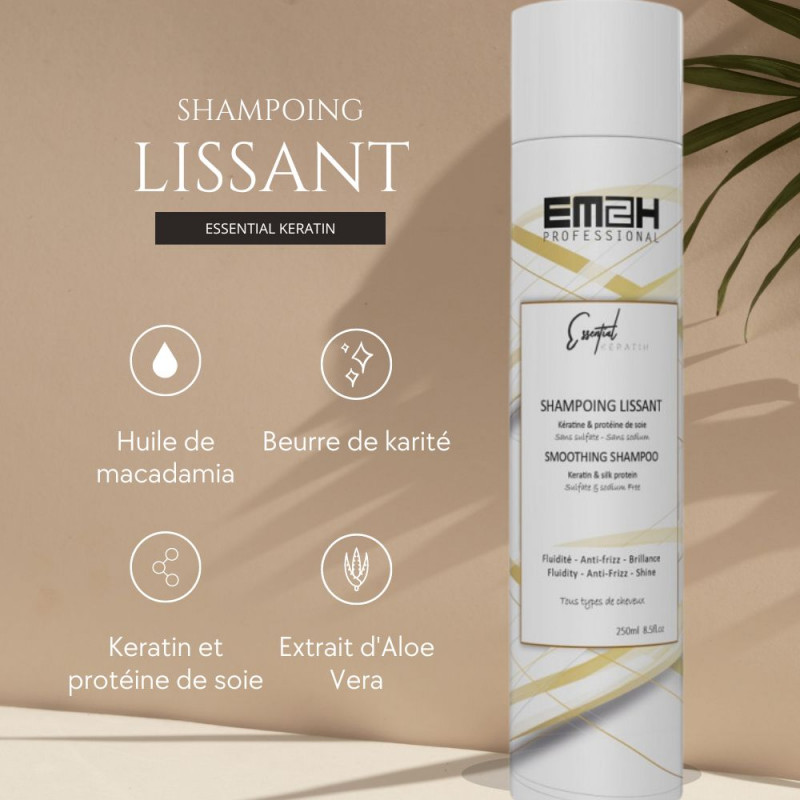 Essential Keratin Shampoing Lissant