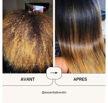 Essential Keratin  kit de lissage pour cheveux afros