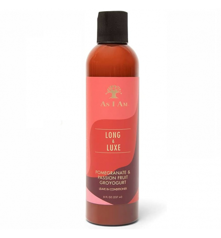As I Am Long and Luxe Gro Yogurt Pomegranate & Passion fruit Leave-In Conditioner