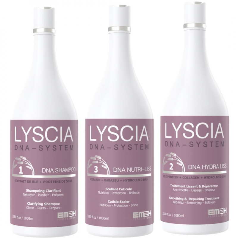 Lyscia kit de lissage au tanin et l'adn