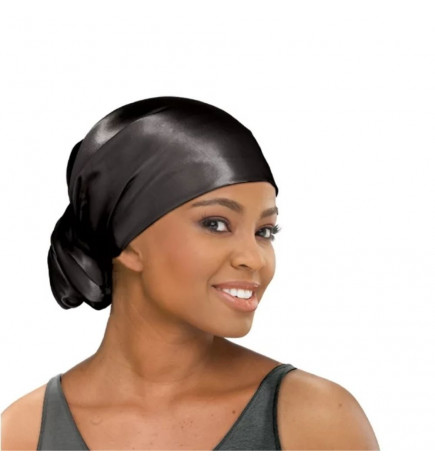 Stay On Satin - Wrapping Scarf Black 1170