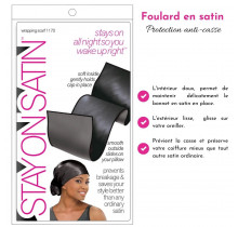 Stay On Satin - Wrapping Scarf Black 1170