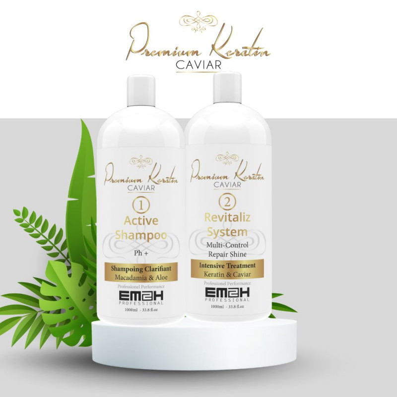 Premium Keratin Caviar Lissage brésilien kit de 1000ml