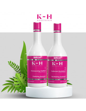 Boost K-Hair kit met Braziliaanse gladmakende verzorging of anti-ageing haarverzorging 1000ml