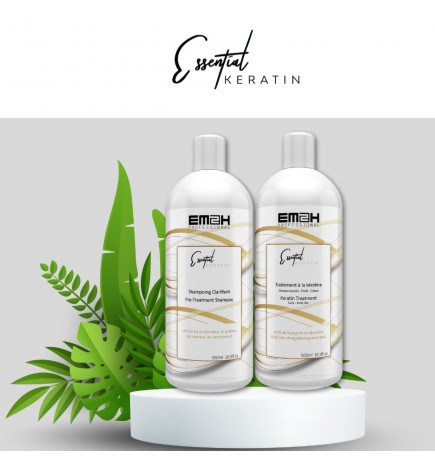 Essential Keratin  Kit de Lissage brésilien cheveux crépus