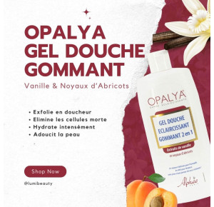 Opalya Clarifying exfoliating shower gel with vanilla extracts