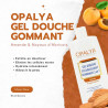 Gel Douche Eclaircissant Gommant 2 en 1 Amande Opalya