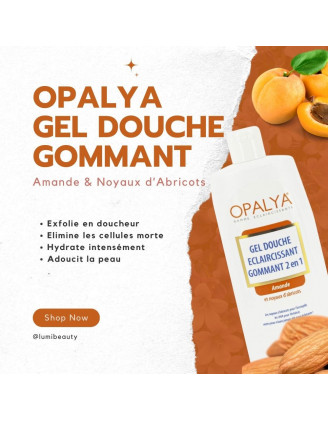 Opalya - Lightening and Exfoliating Shower Gel with Almond oil