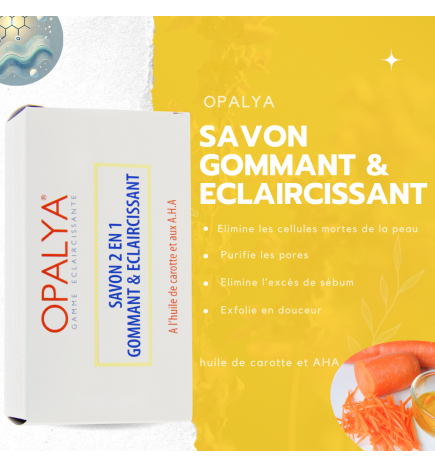 Opalya - 2 in 1  Peeling & Lightening Soap
