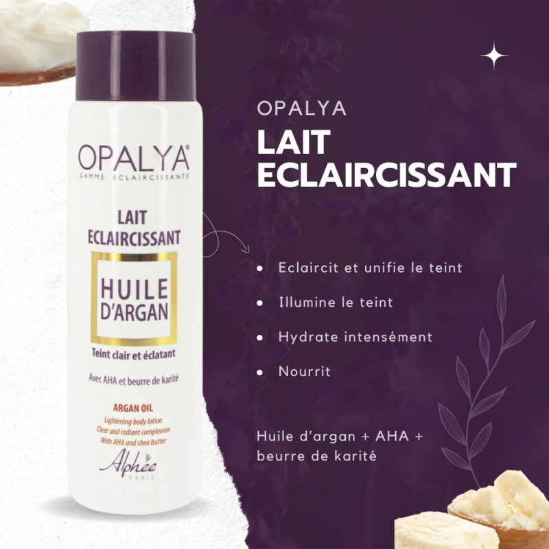 Opalya - Leche aclarante con aceite de Argán