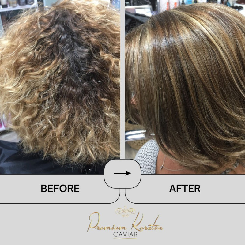 Premium Keratin Caviar - Kit de lissage brésilien + soin post lissage