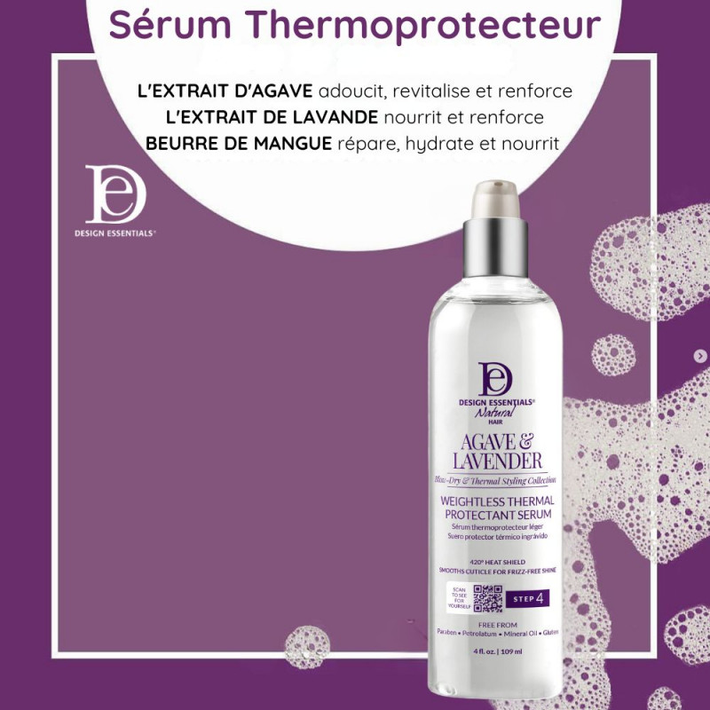 Design Essentials - Agave & Lavender Thermal Protectant creme