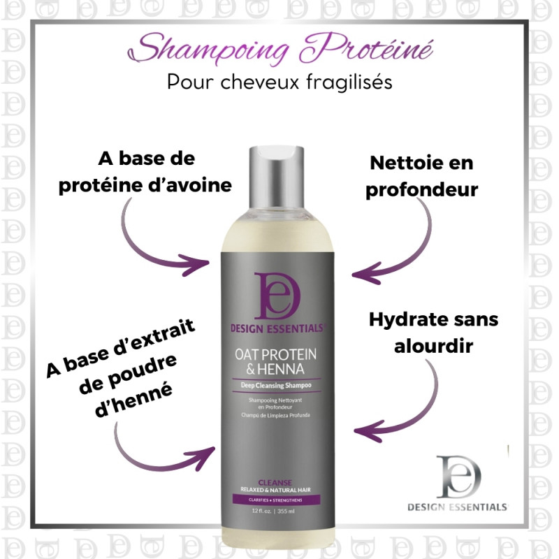 Design Essentials - Oat Protein and Henna Deep Cleansing Shampoo