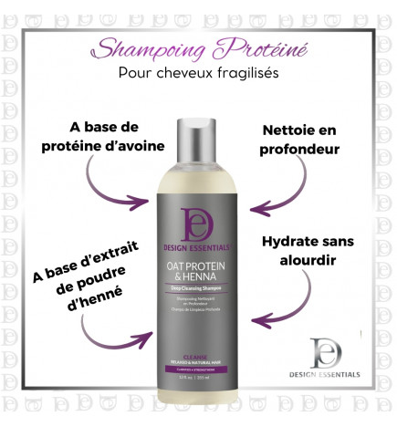 Design Essentials - Oat Protein and Henna Deep Cleansing Shampoo