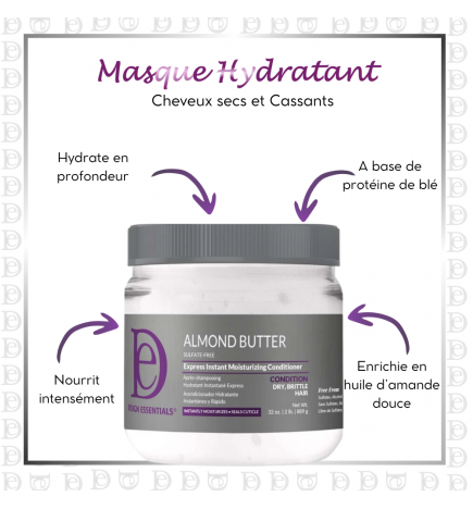 Design Essentials Almond Butter Express Instant Moisturizing Conditioner - 32oz