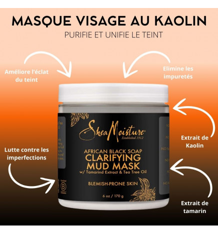 Shea Moisture African Black Soap Clarifying Mud Mask