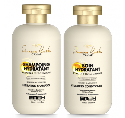 Premium Keratin Caviar kit d'hydratation intense et de réparation - 2 x 300ml