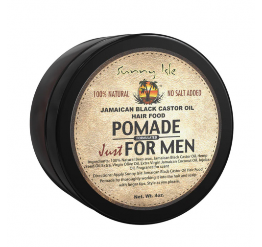 Sunny Isle Pommade Homme – Huile de Ricin Noire Jamaïcaine 113 g