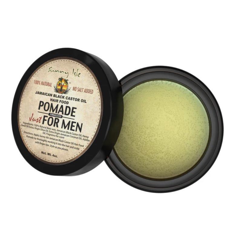Sunny Isle Pommade Homme – Huile de Ricin Noire Jamaïcaine 113 g