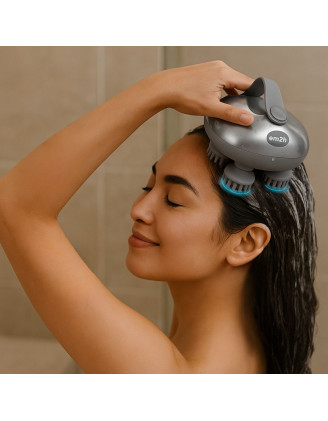 Brosse de Massage Électrique Cuir Chevelu – Croissance & Détente