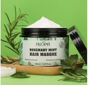 Nuspa Rosemary Mint Hair Masque – Masque capillaire réparateur et revitalisant