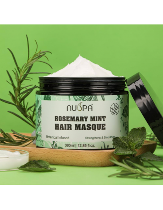Nuspa Rosemary Mint Hair Masque | Masque cheveux hydratant, anti-chute & brillance