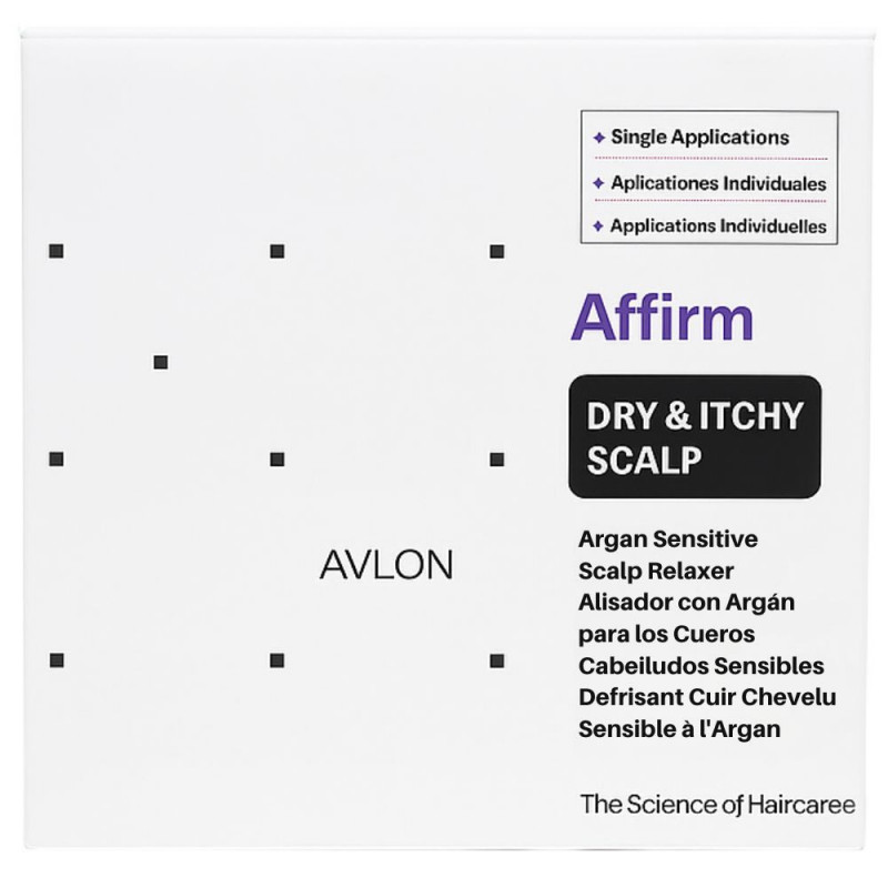 Affirm Sensitive Scalp Dry & Itchy Relaxer - Défrisant pour cuir chevelu sensible et sujet aux démangeaisons | 9 packs Affirm Sensitive Scalp Dry & Itchy Relaxer - Défrisant pour cuir chevelu sensible et sujet aux démangeaisons | 9 packs