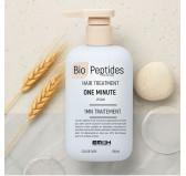 Biopeptides One Minute Treatment - Soin Réparateur Vegan pour Cheveux Bouclés, Abîmés, Colorés ou Défrisés