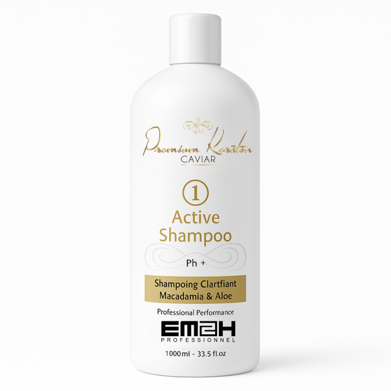 Premium Keratin Caviar - Active Shampoo - 1L