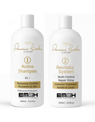 Premium Keratin Caviar Kit gladmakende verzorging 1000ml