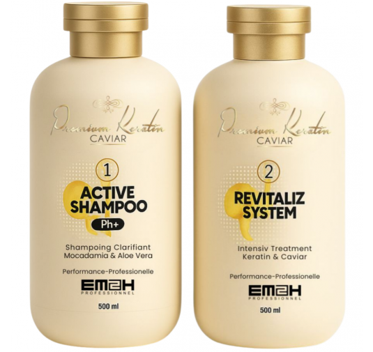 Premium Keratin Caviar - Kit de lissage Brésilien - 500ml