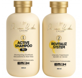 Premium Keratin Caviar Kit  de lissage brésilien (Activ Shampoo et Revitaliz System) - 500ml