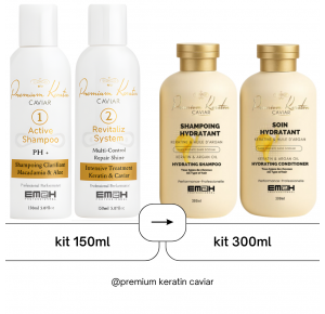 Premium Keratin Caviar Kit de Lissage Brésilien