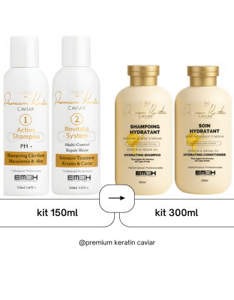 Premium Keratin Caviar Kit de Lissage Brésilien