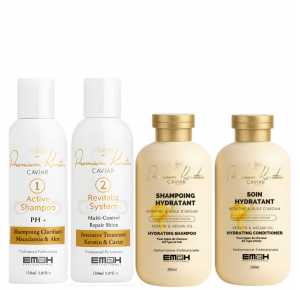 Premium Keratin Caviar kit 150ml et soins prolongateur de lissage