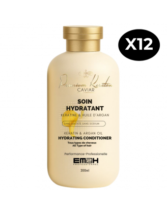 Premium Keratin Caviar Pack 12 Conditionneurs Kératine et huile d'A...