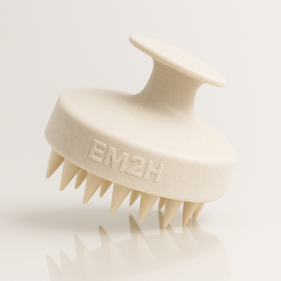 EM2H Scalp Massager Brush beige color