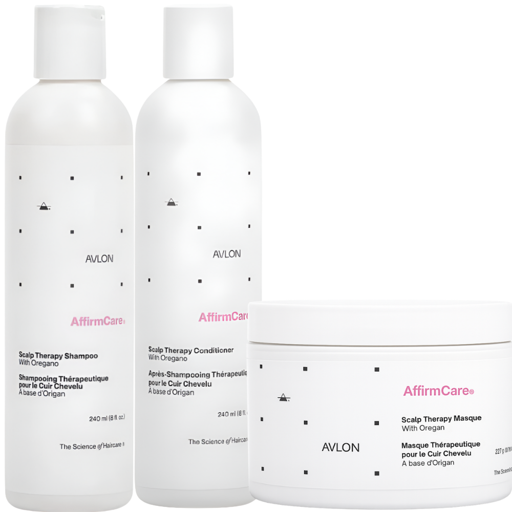 Routine Affirmcare Scalp Therapy | Purifie, apaise & élimine les pellicules
